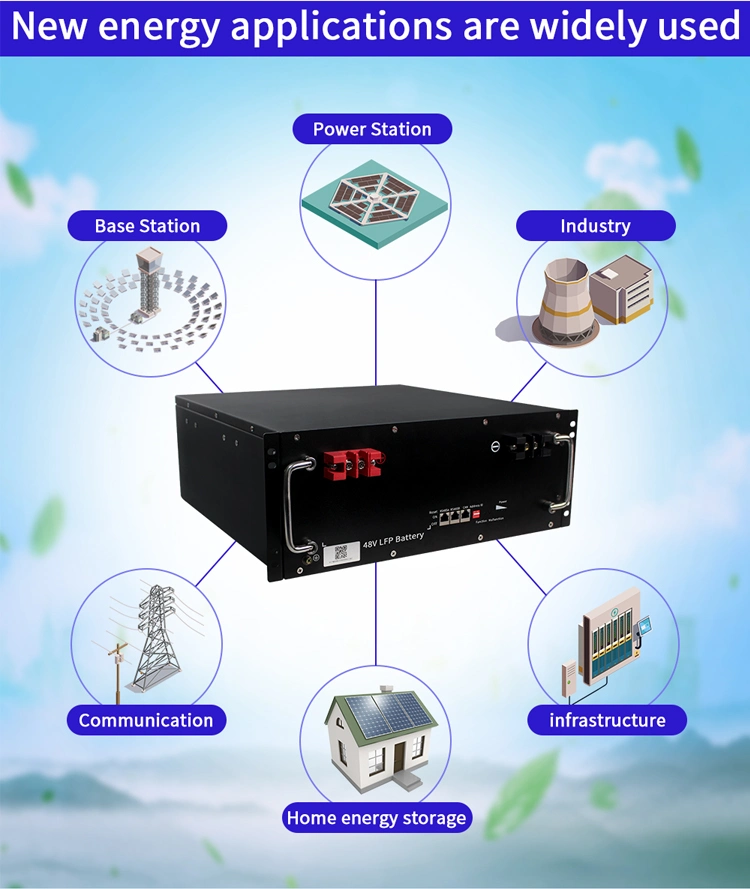 51.2V100ah 48V100ah Energy Storage Battery LiFePO4 Battery for Communication Base Station Energy Storage